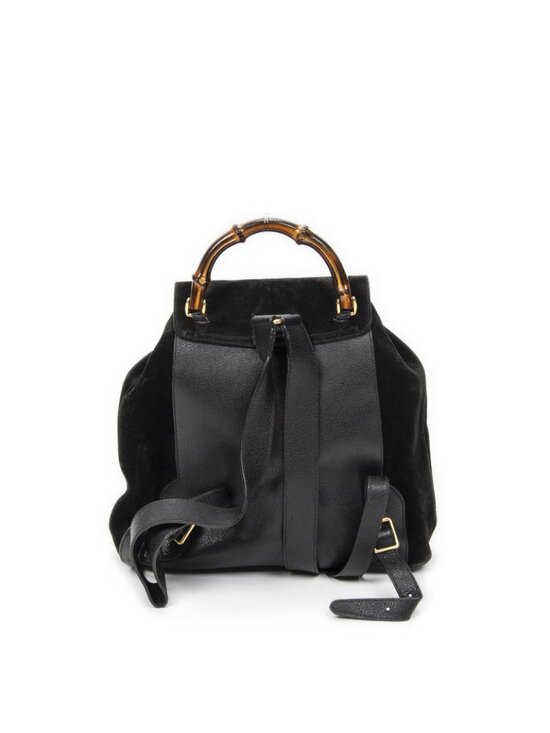 Gucci Rajibanbu Backpack Black Suede Leather main image 14